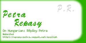 petra repasy business card